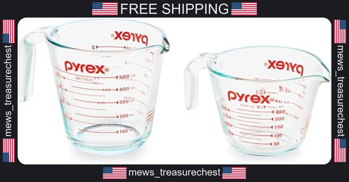 Pyrex glass measuring - glass,